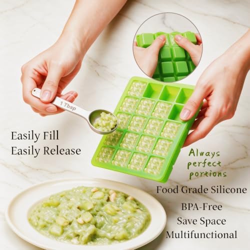 1 Tbsp Silicone Freezer Molds, Silicone Food Freezer Tray
