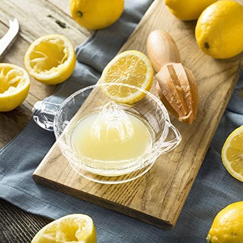 Ejoyous Manual Lemon Squeezer, Hand Press Juicer Heavyweight Glass Juicer for Fruit Juice Oranges Citrus Limes