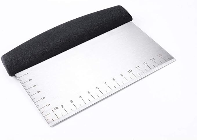 Topwon Tools and Gadgets Stainless Steel Pastry Scraper, Bench Scrape, Kitchen Tool for Baking and Cooking
