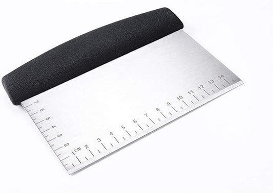 Topwon Tools and Gadgets Stainless Steel Pastry Scraper, Bench Scrape, Kitchen Tool for Baking and Cooking