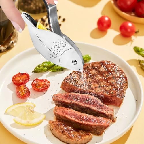3pcs Fish Lemon Juicer, Manual Lemon Squeezer, Portable Lime Juicer, Fish Shape Hand Press Juicer for Orange, Lemon, Lime, Pomegranate