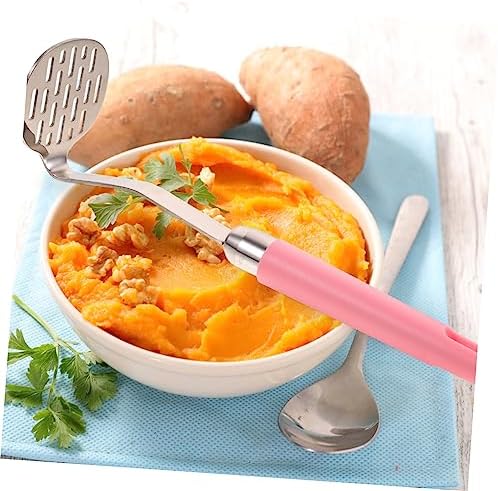 Food-grade Stainless Steel Potato Masher with Comfortable Grip Manual Tool for Potatoes Carrots and Fruits Easy to Use Kitchen Utensil for Home Cooking