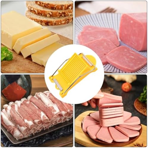 Cheese Slicer Cutter Tool | Luncheon Meat Slicer | Tomato Slicer Kit, Stainless Steel Luncheon Meat Slicer, Handheld Quick Slicer Evenly Strong For Cheese, Ham, Avocado, Hot Dogs