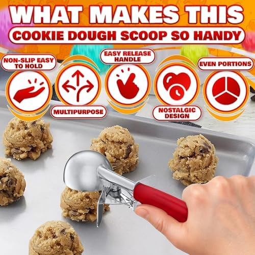 Ice Cream Scoop with Trigger Release, Cookie Scoop for Baking, #24