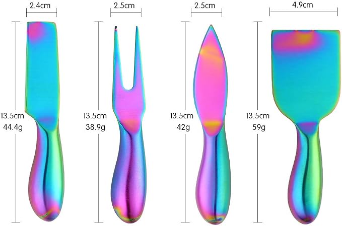 Cheese Knife Set，Stainless Steel Cheese Tool，Ergonomic Design&Easy To Use， for Birthday/Parties/Wedding/Bridal Shower/Housewarming and Anniversary (Symphony)