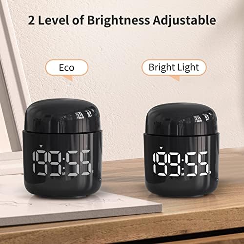 Kitchen Timer, 360 Rotate, Countup/Countdown, LED, Volume