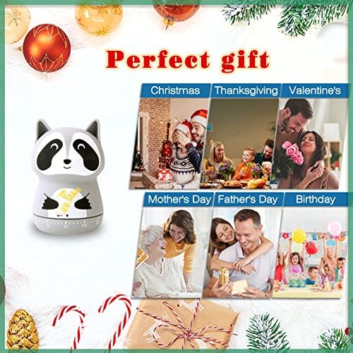 ELE DEPI 2pcs Cute Kitchen Timer for Kids,Mechanical Egg Timer for Cooking.