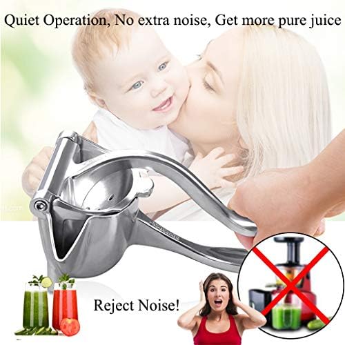 OldPAPA Citrus Manual Juicer, Lemon Squeezer Press, Portable Fruit Press, Multifunctional Manual Fruit Juicer, 0.5L Capacity, Aluminum, 150W