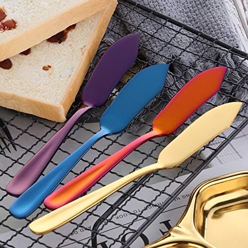 Cheese Knife Set，Stainless Steel Cheese Tool，Ergonomic Design&Easy To Use， for Birthday/Parties/Wedding/Bridal Shower/Housewarming and Anniversary (gold*4)