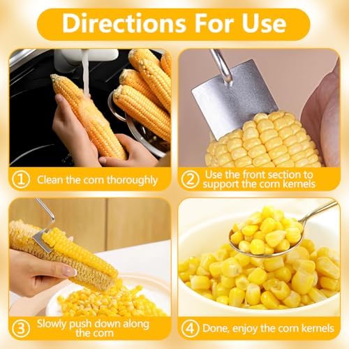 Corn Cob Stripper, Stainless Steel Corn Cob Peeler (1Pcs)