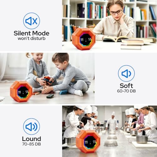 Visual Timer for Kids Kitchen Timer Pomodoro Magnetic Visual Countdown
