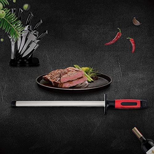 Kota Japan 12 in. Diamond/Ceramic Dual-use Professional Knife Sharpener Rod for Kitchen, Hunting Knives or other Tools. Master Chef, Hunter or Home Gourmet. Steel Blade Sharpening Rod or Stick.