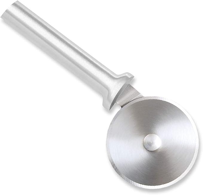 Rada Cutlery Pizza Cutter (R121), 3" Stainless Steel Wheel, Silver Handle, Pack of 2