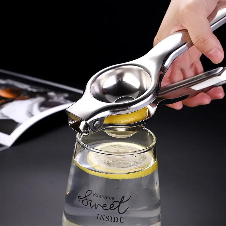 VIER Citrus Juicer 18/10 (304) Stainless Steel Citrus Juicer Juicer for Lemons Orange Pomegranates Etc Manual 7cm Diameter Restaurant Kitchen Bar Anti Etching
