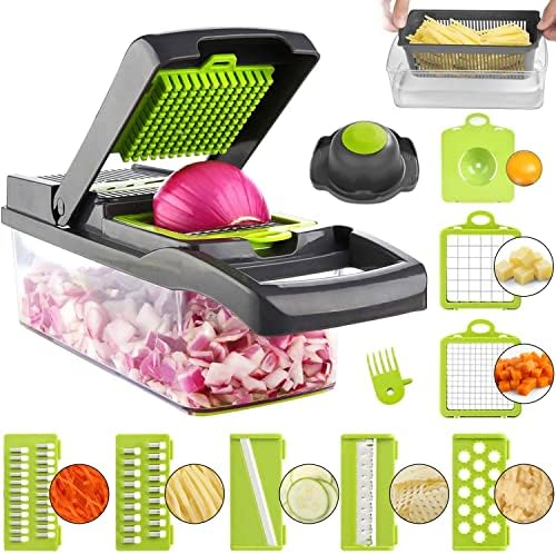 ADOV Vegetable Chopper With Container, Mandoline Slicer For Kitchen