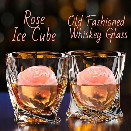 Rose Ice Cube Mold,2" x 4 ices,Large Ice Cube Molds,Ice Cube Tray