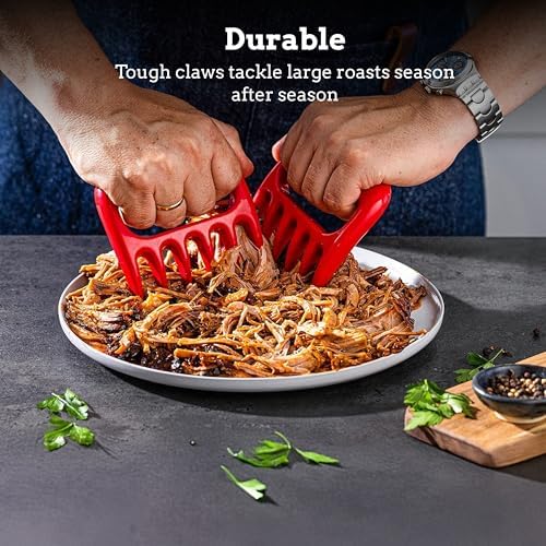 Mountain Grillers 2 Pack Bear Meat Claws - Heat Resistant and Durable Meat Shredder Claws for Pulled Pork, Chicken, and Beef - Ergonomic Handle for Grilling and Smoking - Essential Smoker Accessories