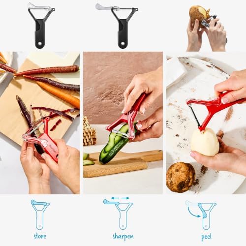 Dreamfarm Sharple Y Self-Sharpening Vegetable Peeler - Black