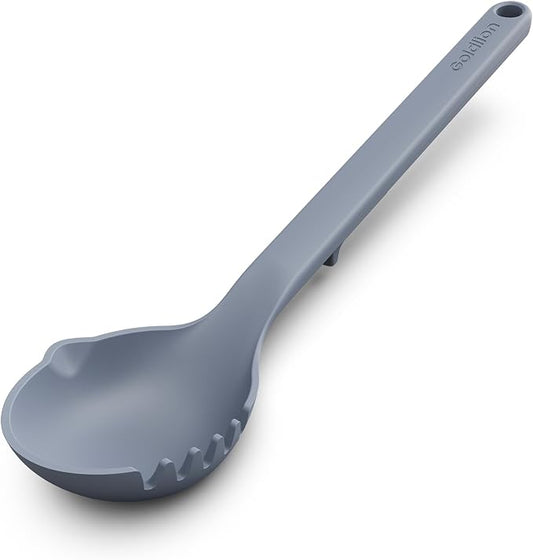 Goldlion Silicone Soup Ladle for Ninja PossibleCooker PRO, PLUS and More | Non-scratch soft silicone coating, built-in rest, heat-resistant, fits Ninja PossibleCooker perfectly
