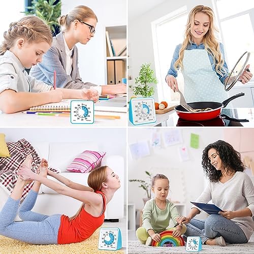 60-Minute Visual Timer for Kids, Management Classroom Timer, Blue