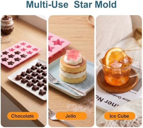 Cute Ice Cube Trays,Star Silicone Ice Trays,Ice Cube Tray (Star)