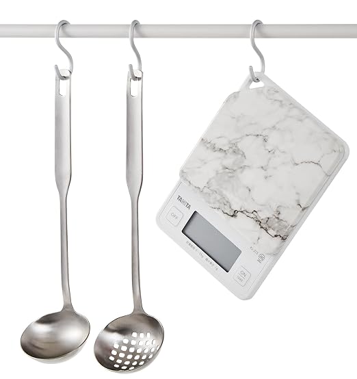 Tanita KJ-213 SWH Cooking Scale, Kitchen Scale, Cooking, Digital, 4.4 lbs (2 kg), 0.04 oz (1 g) Units, 1 Second Startup, 1 Second Measurement, Stone White, Instantly Detaches