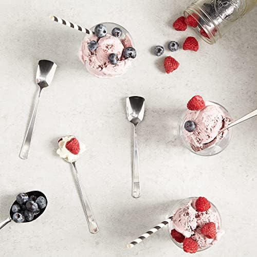 RSVP International Ice Cream Tool Collection, Dishwasher Safe, Large Handle, Spoons, 4 Piece
