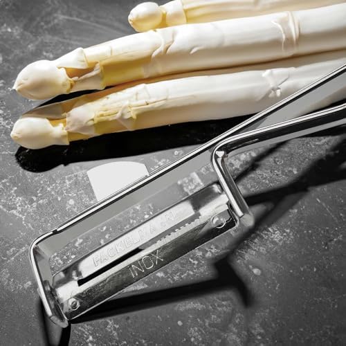 Fackelmann 5.9" Stainless Steel Universal Peeler With Potato Eye Remover, Silver
