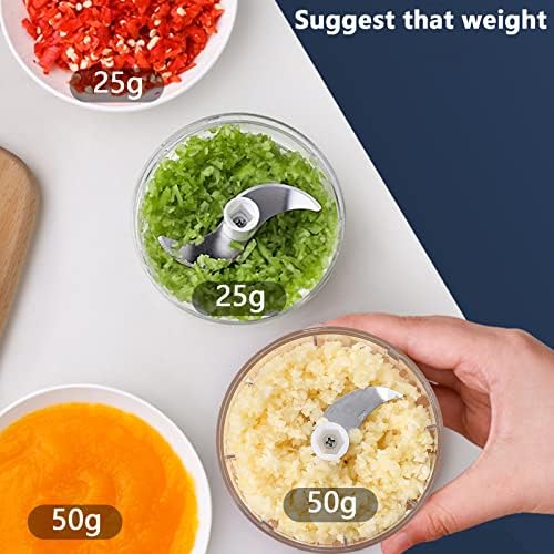Electric Mini Garlic Chopper, 100ML Food Chopper Garlic Mincer USB