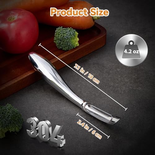 Straight Stainless Steel Potato Vegetable Peeler for Kitchen