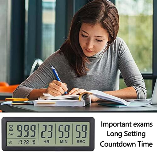 Digital Countdown Days Timer, Black