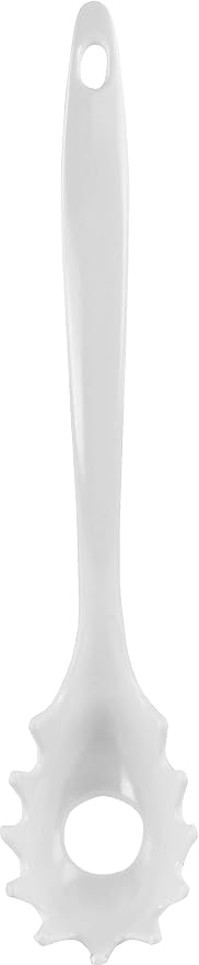 Spaghetti Spoon, Pasta Server, Fork with Ergonomic Handle, Heat Resistant, BPA Free with Ergonomic Handle,11.5 inch Melamine Utensil by Reston Lloyd, 6 piece set