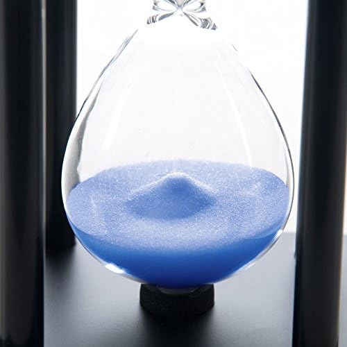 60 Minutes Hourglass, Wood Sand Timer, Blue