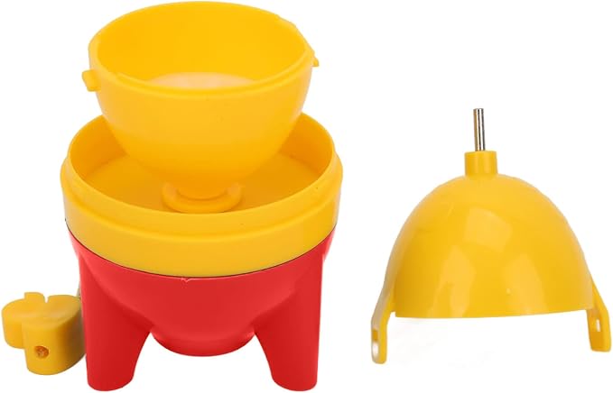Golden Egg Machine, Egg Yolk & White Mixer - Manual Shaker & Spinner - Pull Rope (Red)