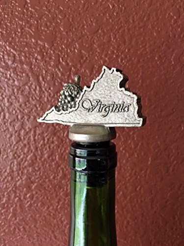 Virginia State Stainless Steel Wine Aerator Pourer Premium Aerating Pourer Decanter with Food Grade Silicone Stopper for White and Red Wines
