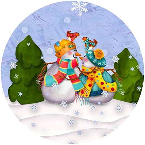 Andreas Silicone Jar Opener, GG Snowman Couple – 6.25" Non-Slip Lid Gripper & Garlic Peeler, Dishwasher Safe, Multi-Use, Durable Silicone & Fabric, Made in the USA, JO-GGCP