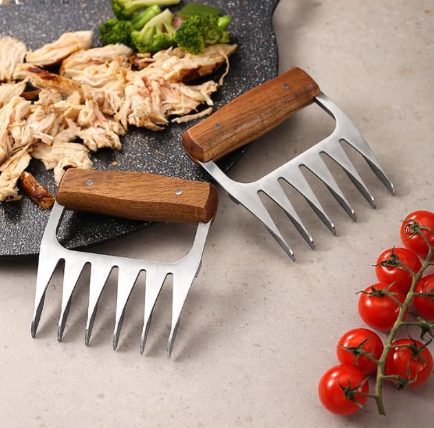 Personalized Stainless Steel Shredder Claws, Metal Meat Shredder Claws, Kitchen Papa Meat Claws, Custom BBQ Grilling Gifts for Men Women Dad Father Husband, Custom Meat Shredder, Grill Masters Gifts