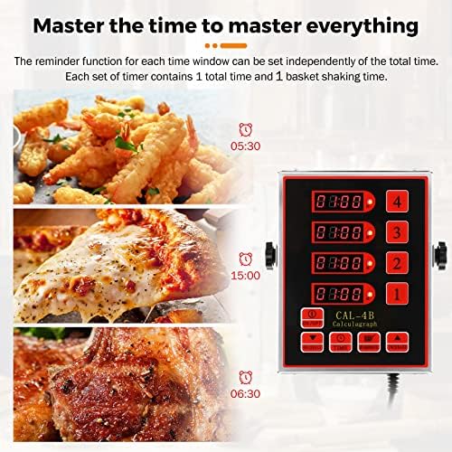 BEAMNOVA 4-Channel Kitchen Timer for Restaurant Digital Cooking Timer