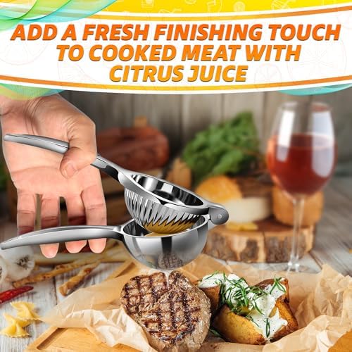 Metal Lemon Squeezer and Lime Squeezer, Handheld Citrus Juicer