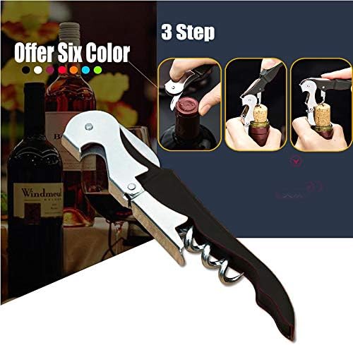 Professional Waiter Corkscrew Wine Openers Set(2PCS), Heavy Duty Stainless Steel Hinges Wine Key for Restaurant Waiters, Sommelier, Bartenders