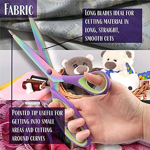 Ultimate Value Scissor Set for Kitchen and Craft Set- 1 Set (5 Scissors)