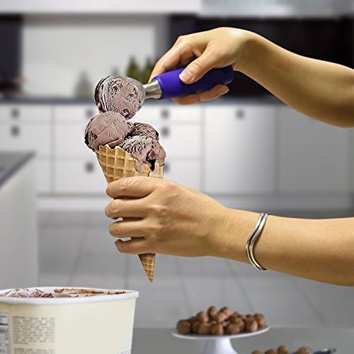 Ice Cream Scoop Solid Stainless Steel Purple