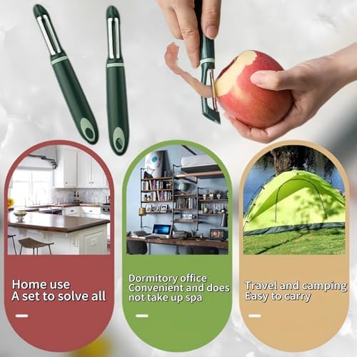 10 Pack Vegetable Potato Peeler for Kitchen,Ergonomic Soft-Touch Handle-Black (Aquamarine, 10 Pack)