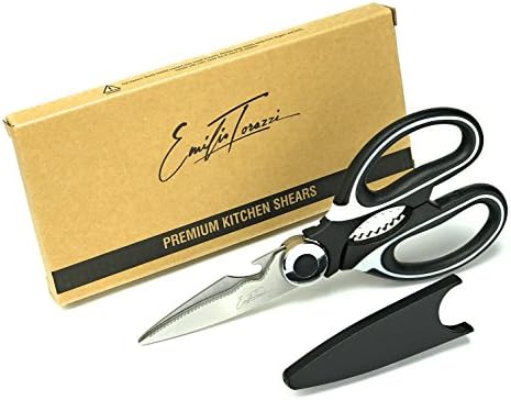 Kitchen Scissors - Ultra Sharp Premium Multi Purpose Kitchen Shears - Heavy Duty & Dishwasher Safe