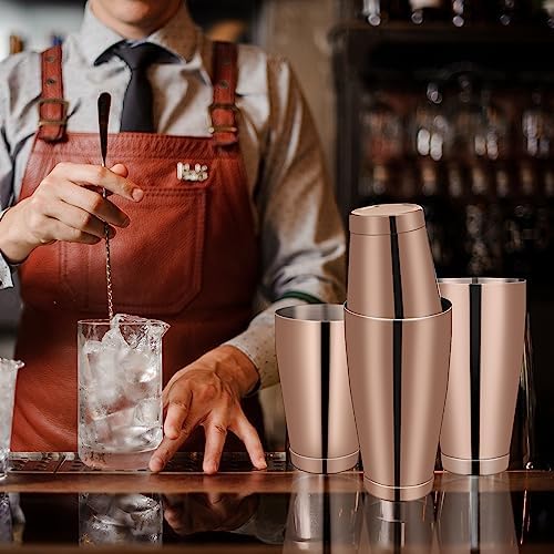 Sabary 6 Pcs Shakers Bartending Boston Cocktail Shaker, Bronze