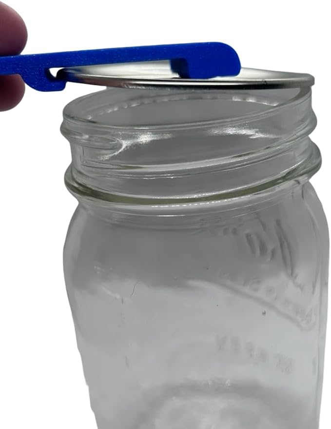 Canning and Mason Jar Opener, Easy Release Vacuum Seal for all lids magnetic (Blue)