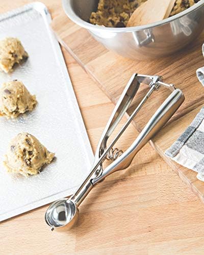 Fox Run Ice Cream/Cookie Dough Scoop, 1 x 2.25 x 7.75 inches, Metallic
