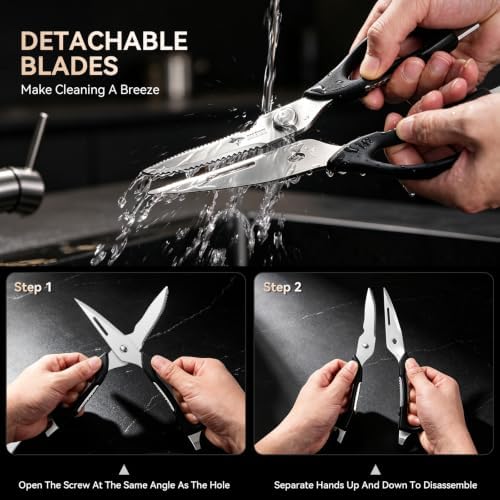 Kitchen Scissors All Purpose Kitchen Shears Come Apart Stainless Steel