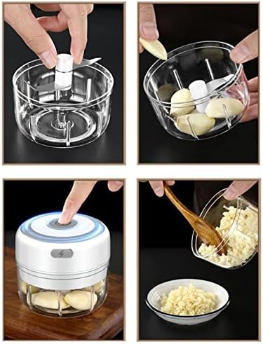 Electric Mini Garlic Chopper, 100ML Food Chopper Garlic Mincer USB