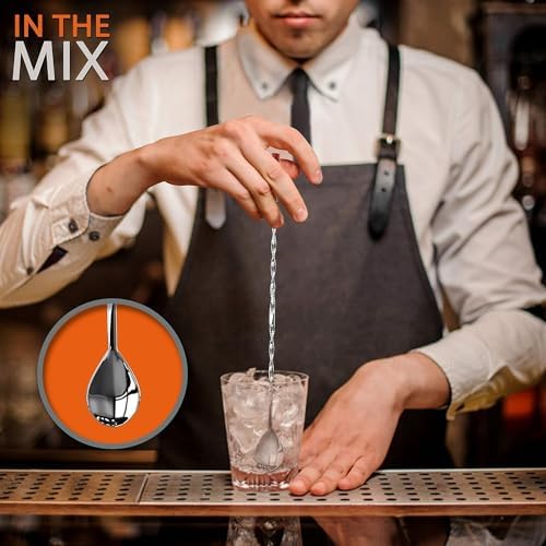 NutriChef Mixology Bartender Cocktail Shaker Set-Includes 15&30 oz Stainless Steel Shakers,6 Bottle Pourers&More-Essential Martini Making Kit-Drink Mixing Set-15 Piece Cocktail Bar_Set (Pack of 12)